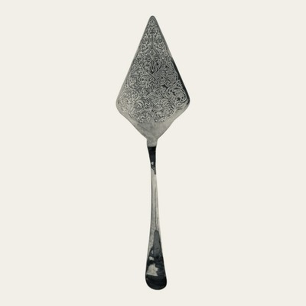 Vintage Studio Silversmiths Silver Plated Kings Pattern Cake Server 11.5in NIB - Picture 5 of 5